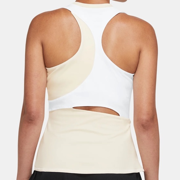 Women’s Nike Tennis Summer Print Slam Tank White DD8841-113 Size Large NEW - Picture 2 of 5